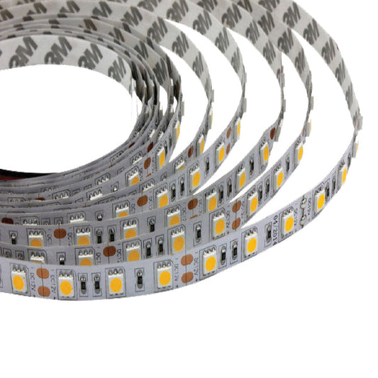 12V Striplight 16.4ft Roll Dry Location 3528 Chip 8MM Board/ Cut every 3 LED's