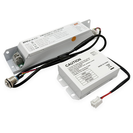 Emergency Backup: 60-150V DC for External Drivers w/ internal housing space (Wall Packs, Canopy, etc.) Cold Weather -4 to 122° F