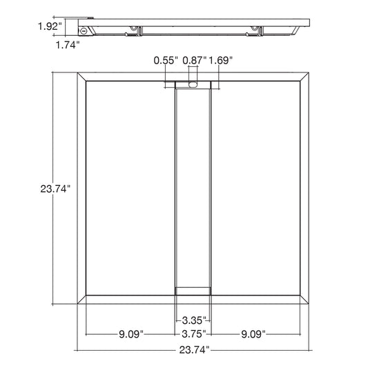 2x2 Troffer: GLIDE-Line