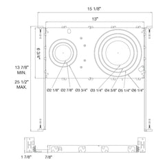 New Construction Plate: 1" 2"3" 3.5" 4" 5" 6" Canless Downlights (Round/Square except trimless)
