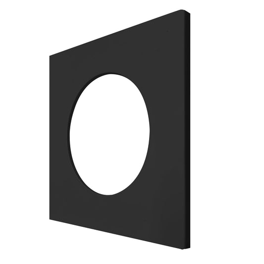 2" Black Smooth Square Trim