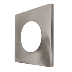 2" Brushed Nickel Smooth Square Trim