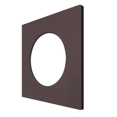 2" Black Smooth Square Trim