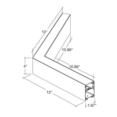 12x12" 120° L-Shape Downlight