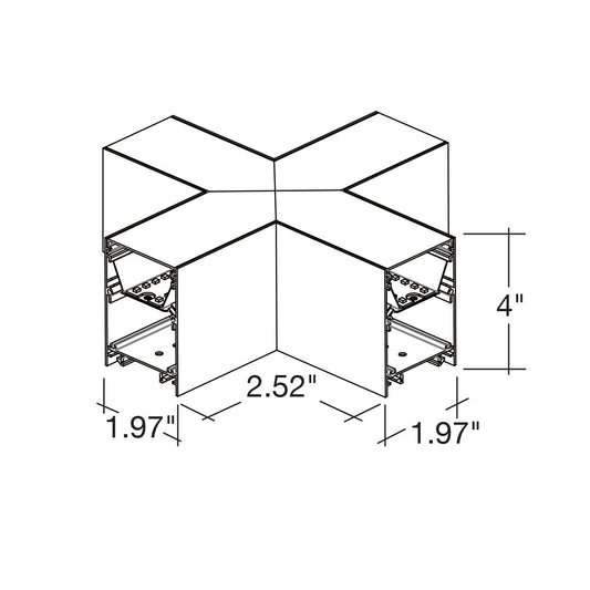 X-Shape Connector Downlight