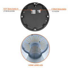 Bollard Head: Round Cone Dome Top Black Finish