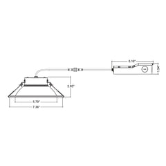 6" External Commercial Downlight: CMD-Line