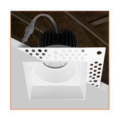 4" Square Downlight: Trimless-Line