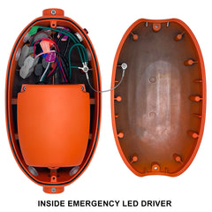 Emergency Back Up For Internal Drivers- High Voltage 170V Output - Includes Round UFO HighBay EM Kit