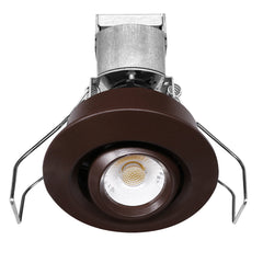 1" LV Round Gimbal Downlight: Mini-Line