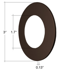 Undercabinet Puck Trim (Black) / (Bronze) / (Copper) / (Nickel) / (Silver)