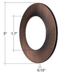 Undercabinet Puck Trim (Black) / (Bronze) / (Copper) / (Nickel) / (Silver)