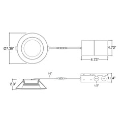 5/6" Retrofit Downlight: RDL-Line