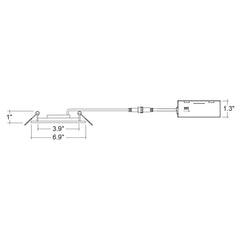 6" Adjustable Slim Panel Wafer