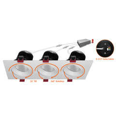 4" Multiple: Triple Head