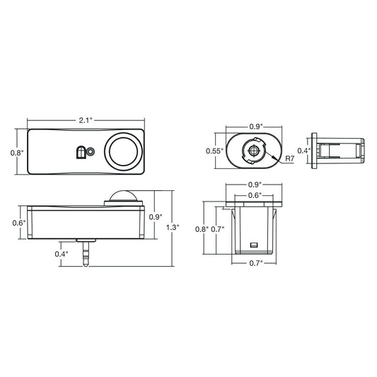 PIR Bi-Level + Daylight: Audio Jack SILVAIR