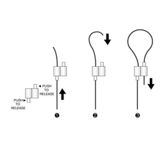 Suspension Kit: 20' Y-Shape, Loop Top, Paddle Bottom (Adjustable Length)