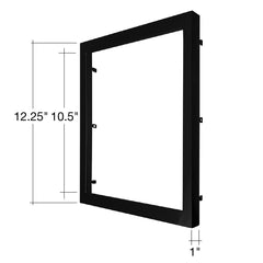 SLDSKSQ: 12" Snap on Trim Black/Bronze/Brushed Nickel