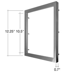 SLDSKSQ: 12" Snap on Trim Black/Bronze/Brushed Nickel