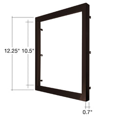 SLDSKSQ: 12" Snap on Trim Black/Bronze/Brushed Nickel
