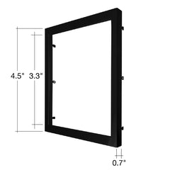 SLDSKSQ: 5" Snap on Trim Bronze/Black/Brushed Nickel