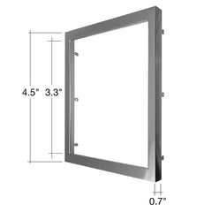 SLDSKSQ: 5" Snap on Trim Bronze/Black/Brushed Nickel