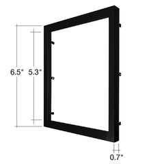 SLDSKSQ: 7" Snap on Trim Brushed Nickel / Black / Bronze