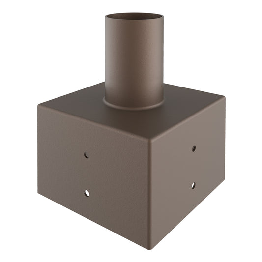 Tenon: Square 5" Pole Reducer to 2.36"