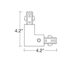 L-Connector: connect two track sections at a right angle