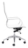 Glider Hi Back Office Chair White Furniture Zuo 