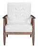 Rocky Arm Chair White Furniture Zuo 