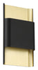 Beacon 120-277v Dimmable Bi-Directional LED Wall Sconce - Black and Gold (BL/GLD) Wall Access Lighting 
