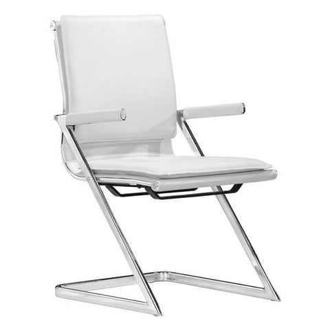 Lider Plus Conference Chair White (Set of 2) Furniture Zuo 