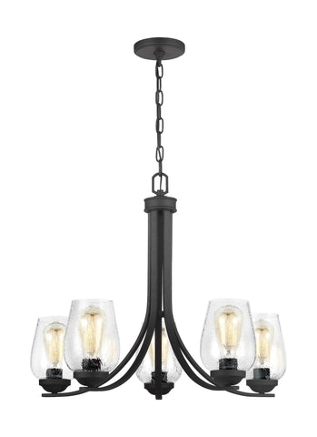 Morill Five Light LED Chandelier - Blacksmith Ceiling Sea Gull Lighting 