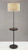 Oliver Black AdessoCharge Shelf Floor Lamp Lamps Adesso 