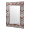 Jemma Waxed Colorful Chevron Wood Rectangular Mirror Mirrors Varaluz 