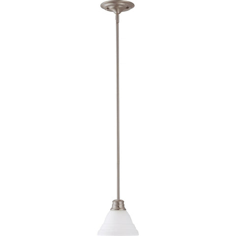 Empire 7" Mini Pendant with Frosted White Glass Ceiling Nuvo Lighting 