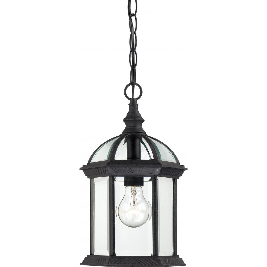 Boxwood 14" Outdoor Hanging with Clear Beveled Glass Outdoor Nuvo Lighting 