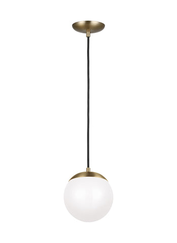 Leo - Hanging Globe Small LED Pendant - Satin Bronze Pendants Sea Gull Lighting 