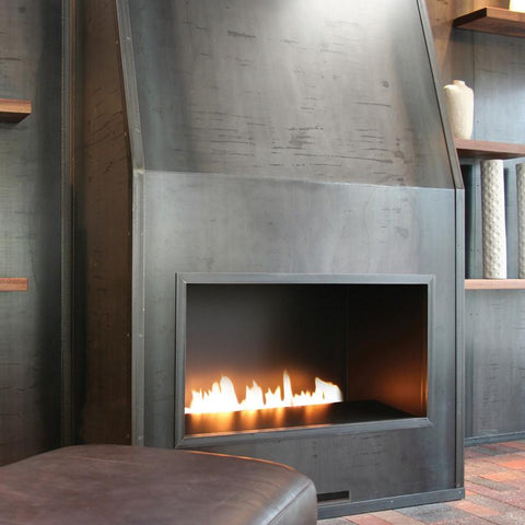 Fire Ribbon Vent Free 3ft Original - Natural Gas, Black Interior Fireplaces Spark 