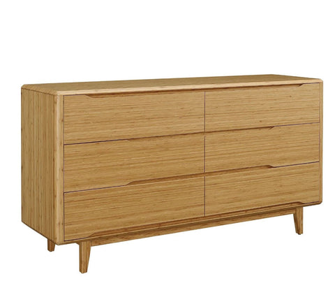 Currant Six Drawer Dresser, Caramelized Furniture Greenington 