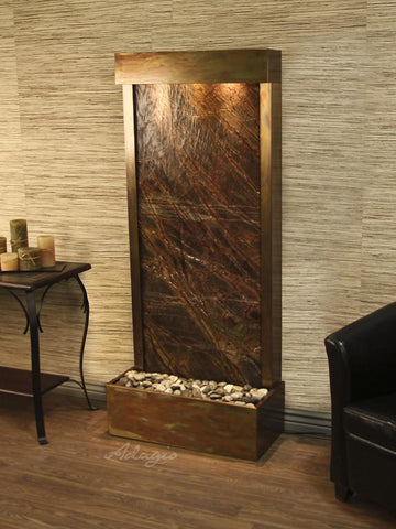 Harmony River Flush - Rustic Copper - Brown Marble