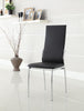 Freda Modern Leatherette Dining Chair Black (Set of 2) Furniture Enitial Lab 