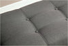 Junes Tufted Flax Fabric Storage Bench Gray Furniture Enitial Lab 
