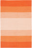 India 1 3'6x5'6 Orange Rug Rugs Chandra Rugs 