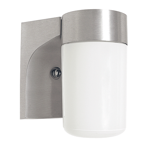 One Light Lantern - Satin Aluminum
