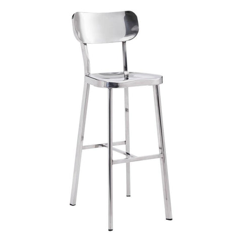 Winter Bar Chair Stainless Steel Furniture Zuo 