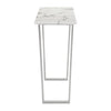 Atlas Console Table Stone & Brushed Stainless Steel Furniture Zuo 