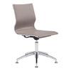 Glider Conference Chair Taupe Furniture Zuo 