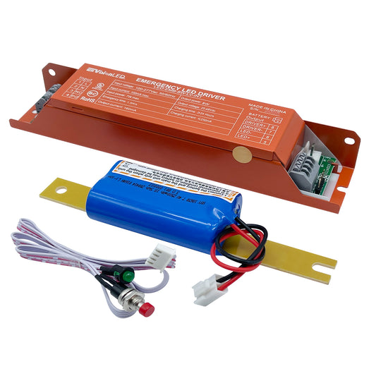Emergency Backup: 60-150V DC for External Drivers w/ internal housing space (Wall Packs, Canopy, etc.)